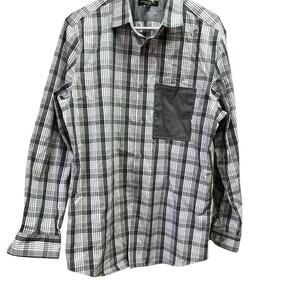 Banana Republic men’s L plaid cotton long sleeve shirt